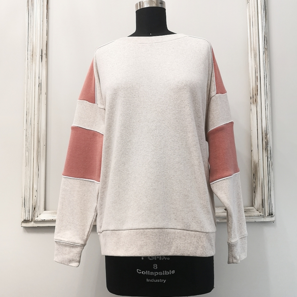 AE Amazingly Soft Color Block Boyfriend Sweater